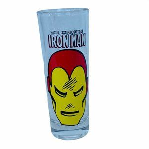 Marvel Comics Iron Man vtg shotglass super hero